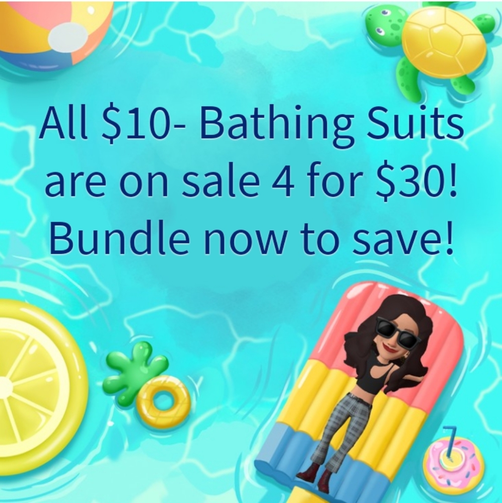Bathing Suit sale!!! Bundle $10- Suits 4 for $30!!!